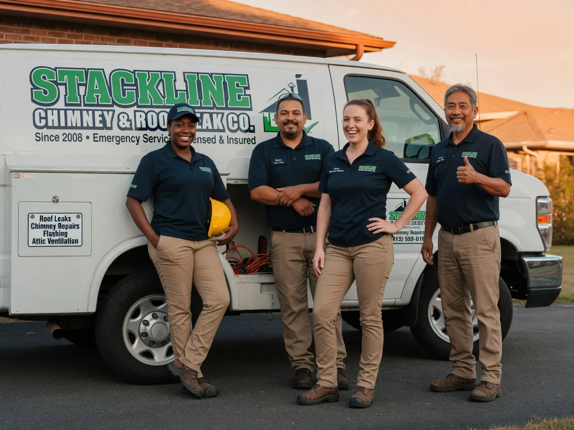 Chimney flashing repair company in Salina, OK